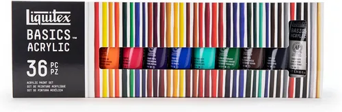 Vista 17 de Liquitex BASICS - Juego de pintura acrílica, 6 tubos de 22ml (0.74 onzas), fluorescente