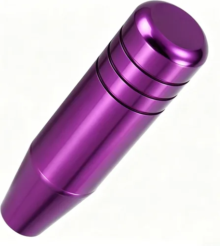 Vista 9 de Lunsom Pomo de palanca de cambios de aluminio de 5 pulgadas, mango de palanca de cambios de aleación larga, cabezal de cambio automático