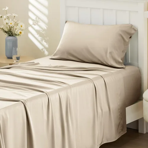 Vista 22 de Bedsure PureWoven 100% rayón derivado de bambú, sábanas de cama individual, 3 piezas