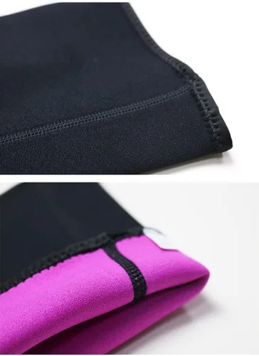 Vista 2 de Vinmin Hot Thermo Thighs Shaper Adelgazamiento de compresión para piernas, manga de neopreno, para entrenamiento, sudor, sauna, traje para mujeres