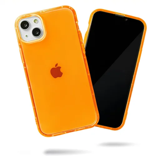 Vista 35 de SteepLab Neon Highlighter - Funda para iPhone 12 Pro Max, funda Grippy Jelly con bolsillos protectores de aire (amarillo neón llamativo)