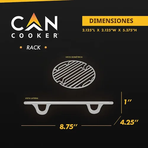 Vista 4 de CanCooker RK-003 parrilla para cocinar latas