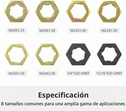 Vista 3 de Kit de limpieza y reenhebrado fraccionario de husillo de eje de 8 piezas, reparación de cazador de roscas, herramientas de roscado de limpieza