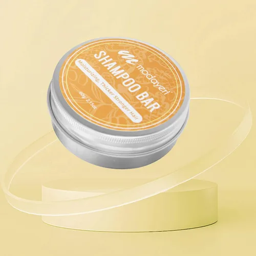 Vista 5 de Barra de champú hidratante, más gruesa y fuerte, jengibre natural, humectante, restaura el cabello brillante, 2.15 onzas (amarillo)