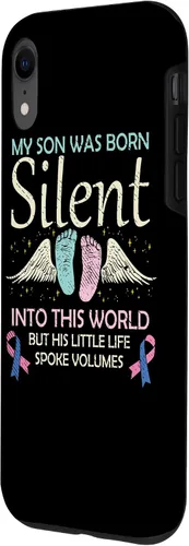 Vista 2 de Funda para iPhone XR My Son Born Silent Baby Loss Conocimiento de Pérdidas