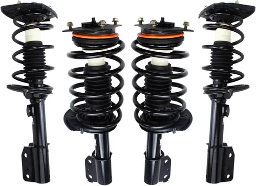 Vista 45 de Detroit Axle - 4 piezas de soportes para Toyota 2004 2005 2006 2007 2008 2009 Prius, soportes delanteros y traseros con resortes helicoidales