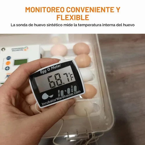 Vista 7 de Egg-O-Meter™ - Termómetro de huevo con pantalla digital grande con memoria mínima/máxima