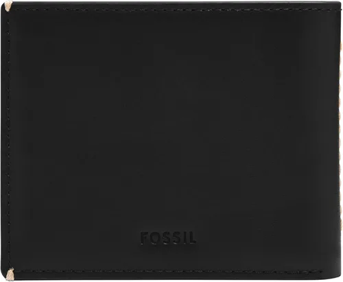Vista 45 de Fossil Billetera plegable de cuero para hombre con ventana de identificación abatible para hombres