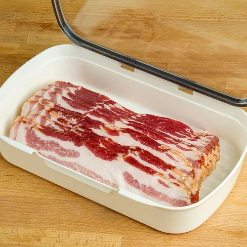 Vista 5 de ProKeeper Recipiente de almacenamiento de alimentos Deli con sello de silicona hermético y tapa compatible con borrado en seco