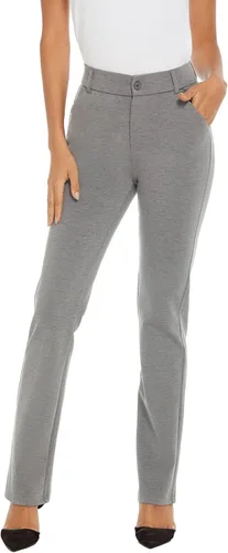 Vista 3 de iChosy Pantalones de vestir elásticos con corte de bota para mujer