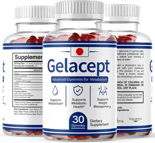 Vista 8 de Gelacept - Gomitas de apoyo para el peso y el bienestar, paquete de 2