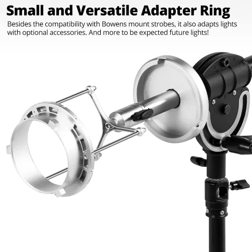 Vista 7 de AMBITFUL AL-08 Bowens Softbox Reflector Soporte Extensible Soporte Adaptador para Bowens Elinchrom Profoto Speedlite Stduio Flash