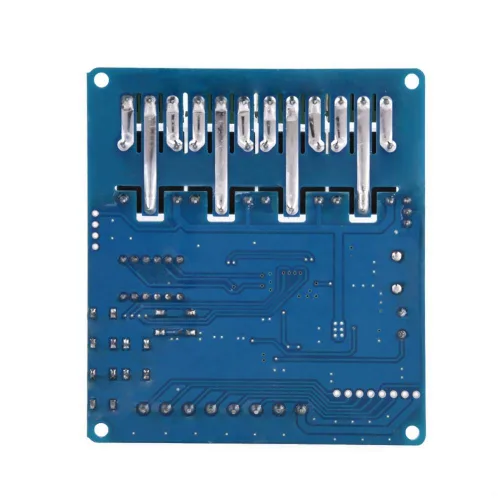 Vista 9 de Módulo de relé de tiempo multifunción, placa de interfaz de relé de tiempo de retardo multifunción de 4 canales 8-36V, módulo de optoacoplado LED