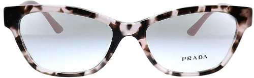 Vista 2 de Prada PR 03WV ROJ1O1 - Lentes rectangulares de plástico rosa, 2.008in