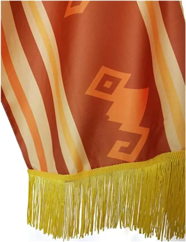 Vista 2 de Mayerilby Disfraz de Camilo Encanto para niños, poncho mexicano amarillo para cosplay