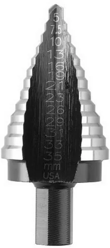 Vista 6 de Broca escalonada UniBit, de Irwin Tools, de 3/16 a 1/2 pulgada