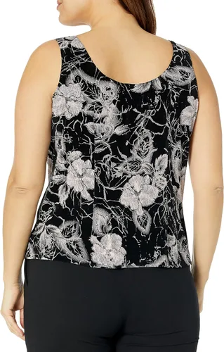 Vista 4 de Alex Evenings Conjunto de top y chaqueta para mujer