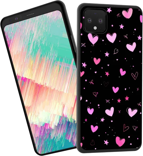 Vista 298 de Funda delgada para Google Pixel 4 XL, funda delgada de silicona de TPU suave a prueba de golpes para Google Pixel 4 XL, astronauta Galaxy