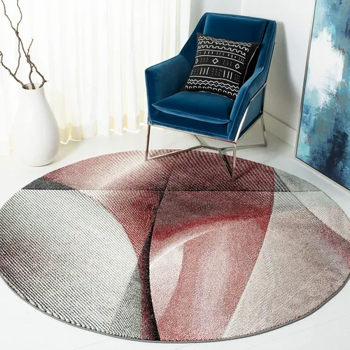 Vista 39 de SAFAVIEH Hollywood Collection - Alfombra decorativa de 2 pies 3 pulgadas x 4 pies, beige y azul, diseño moderno de mediados de siglo, no desprende