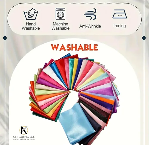 Vista 5 de 60 pulgadas de ancho - por The Yard - Tela de satén nupcial Charmeuse para bodas, ropa, manualidades, decoración, disfraces (Negro, 1 yarda)