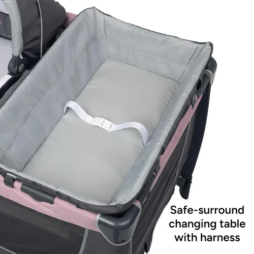 Vista 6 de Baby Trend Simply Smart - Centro de guardería para niños, color rosa