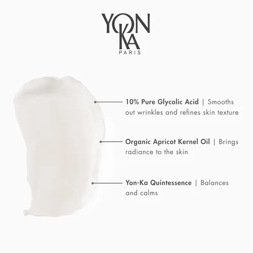 Vista 3 de Yonka Yon-Ka Glyconight - Mascarilla exfoliante 10% (1.7 fl oz/1.77 onzas), antienvejecimiento, tóner facial hidratante, tamaño de viaje, spray