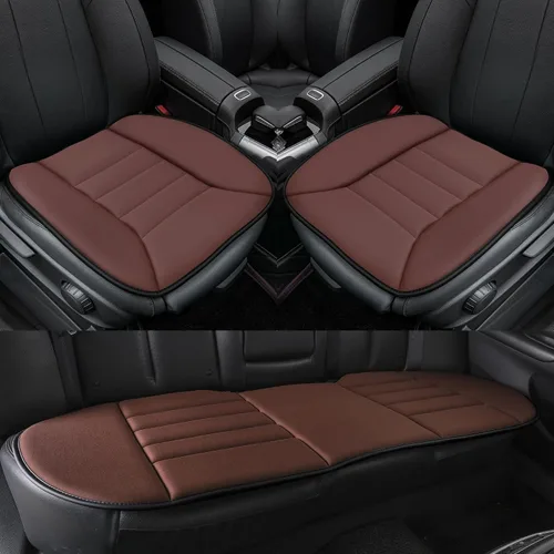 Vista 14 de kingphenix Cojín de asiento de coche con espuma viscoelástica de 1.2 pulgadas, cojín de asiento para coche y silla de oficina (negro)