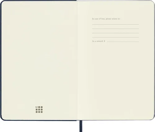 Vista 5 de Moleskine - Cuaderno, mediano, a rayas, tapa dura, azul zafiro