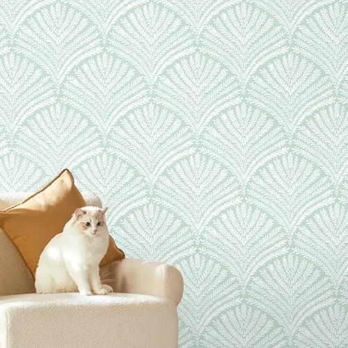 Vista 10 de Ismoon 15.6" x 118" Papel pintado de madera blanca en espiga de 15.6 x 118 pulgadas, papel de contacto de madera blanca gris, vinilo autoadhesivo