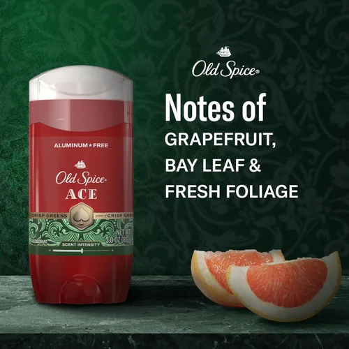 Vista 5 de Old Spice Desodorante sin aluminio para hombres, protección contra olores 24/7, aroma característico 24/7 y frescura duradera, se pone limpio, as