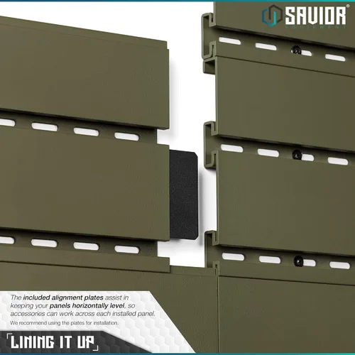 Vista 4 de Savior Equipment Sistema de rack de pared de acero resistente, paneles de pared de acero resistente, almacenamiento de montaje en pared, 5 o 10 Gris