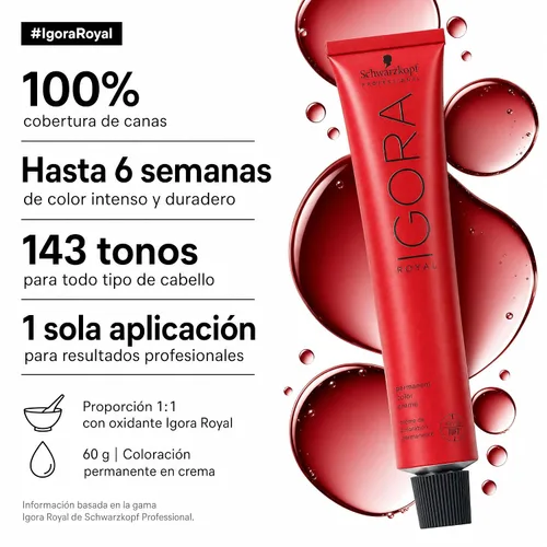 Vista 3 de Schwarzkopf Professional Igora Royal Nude Tones Color Creme - 8-46 - Rubio Claro Beige Chocolate