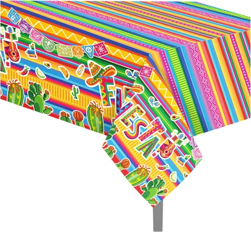 Vista 12 de 1 paquete de mantel de plástico con diseño de bandera americana del 4 de julio para fiesta, 54 x 87 pulgadas de largo, mantel rectangular para bufé