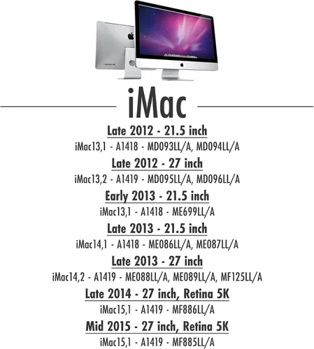Vista 4 de A-Tech 4 GB de RAM para Apple MacBook Pro (mediados de 2012), iMac (finales de 2012, principios/finales de 2013, finales de 2014, mediados de 2015)