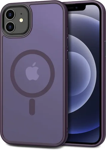 Vista 16 de CACOE Funda magnética para iPhone 12 y iPhone 12 Pro de 6.1 pulgadas - Compatible con MagSafe y soporte magnético para teléfono en el automóvil,