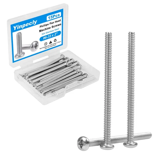 Vista 14 de 25 tornillos de máquina de cabeza plana #10-24 x 1/2" de acero