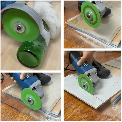 Vista 4 de Dophee - Disco de corte de vidrio de diamante ultrafino de 4 pulgadas para amoladora angular (5 unidades)