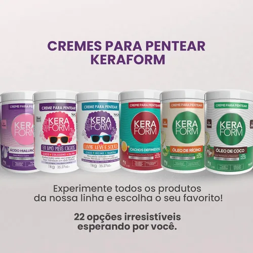Vista 3 de Keraform Aloe Vera y Aceites Mezcla Crema Peinadora 2.2 lbs.