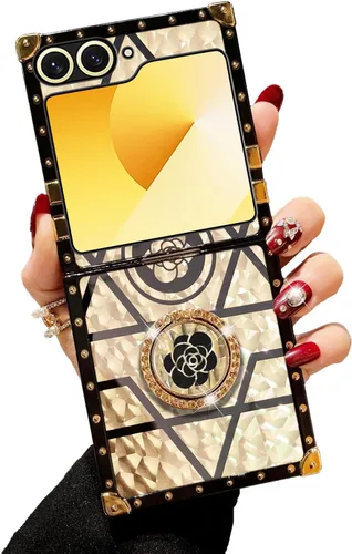 Vista 12 de Funda para S23 Ultra, Galaxy S23 Ultra para mujer, funda a prueba de golpes, TPU retro, elegante, clásica, borde de lujo, protección completa