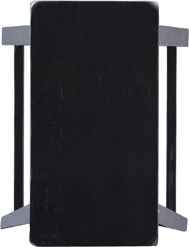 Vista 10 de Powell Furniture Powell Taburete de bar color negro antiguo con arena a través de terracota, taburete de bar de 29 pulgadas de altura del asiento