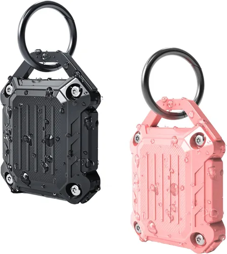 Vista 13 de Dovick - Funda impermeable para llavero Airtag, cubierta completa de tornillo compatible con el llavero Apple Air Tag Tracker (mezcla de 4 unidades)