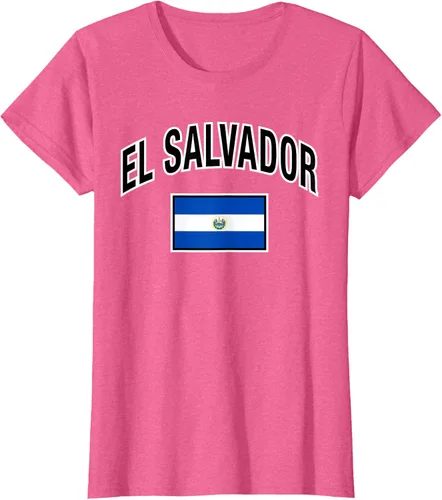 Vista 45 de Camiseta salvadoreña Orgullosa Bandera de El Salvador, Negro