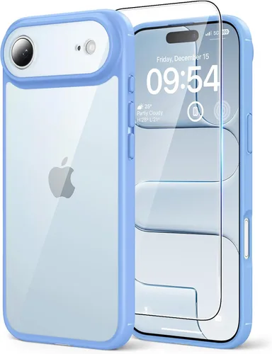 Vista 137 de TAURI Funda para iPhone 17, antiamarilleamiento con protector de pantalla, protección de grado militar, a prueba de golpes, delgada para iPhone 17