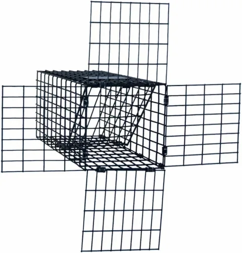 Vista 6 de OWDE - Excluidor de puerta unidireccional de 3 pulgadas, trampa profesional de malla negra por suministros de control de vida silvestre, control