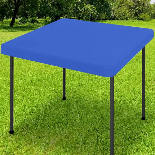 Vista 40 de Smiry - Mantel rectangular de vinilo con respaldo de franela elástica ajustada para mesas plegables de 2 pies, manteles impermeables y lavables