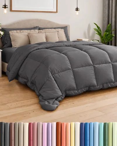 Vista 12 de Comforter Twin Size - Down Alternative Duvet Insert - White, 68" x 88" 01-Blanco