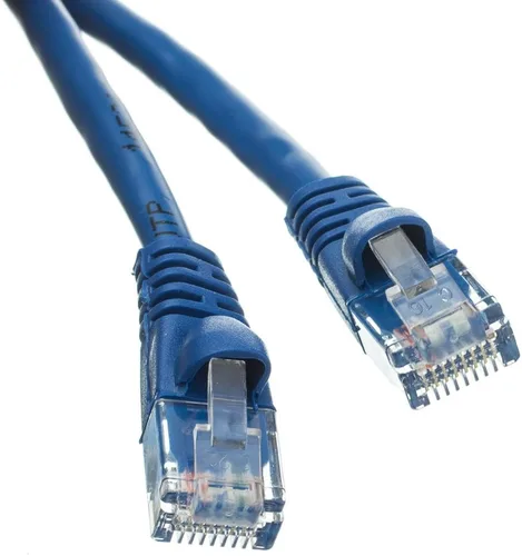 Vista 12 de CableWholesale Cable Ethernet Cat6, 24AWG, conector de placa dorada RJ45, 4 pares de cobre trenzado, par trenzado sin blindaje (UTP), cable de Blanco