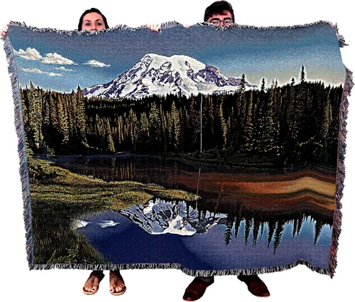 Vista 12 de Pure Country Weavers Manta del Parque Nacional Acadia, manta de tapiz de algodón para regalo, fabricada en los Estados Unidos, 72 x 54 pulgadas