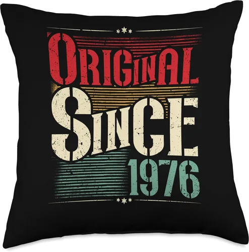 Vista 4 de 1976 vintage birthday retro Limited Edition men woman gift Throw Pillow
