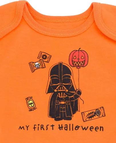 Vista 6 de STAR WARS Darth Vader Yoda - Body para bebé recién nacido a bebé Lapped Shoulders, 3-Snap Bottom Closure, Soft Cotton Blend, Easy Diaper Changes